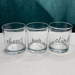 Ulta Beauty‎ gift set of (3) 10 oz cocktail glasses